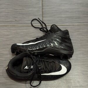 Nike alpha Black and White Cleats